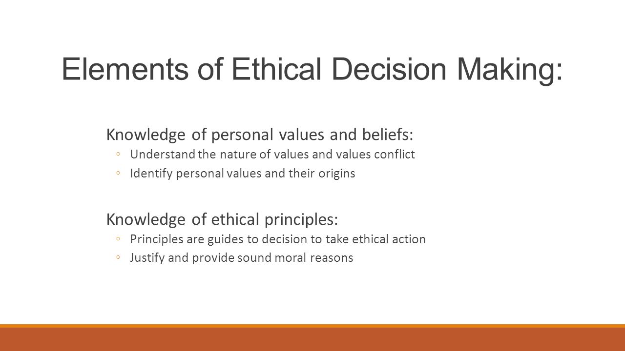 An analysis of decision making